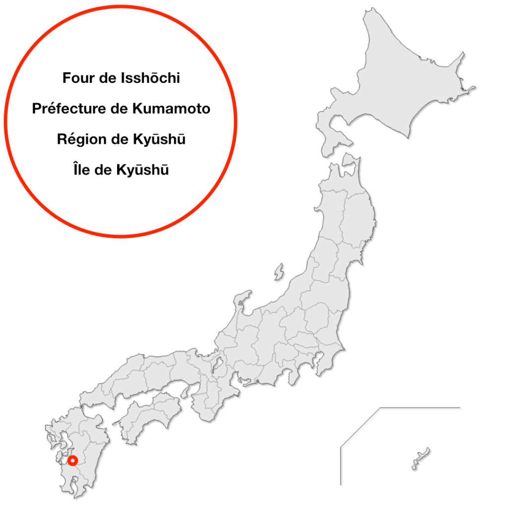 Carte de situation du four d'Isshōchi