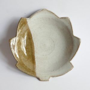 Assiette Feuille Agano-yaki - Jin WATARI