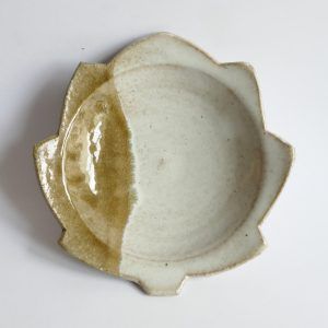 Assiette Feuille Agano-yaki - Jin WATARI