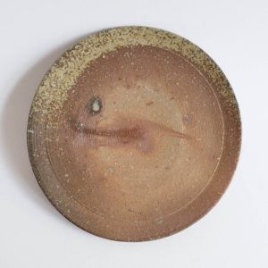 Petite assiette Bizen-yaki - Toshiaki SHIBUTA