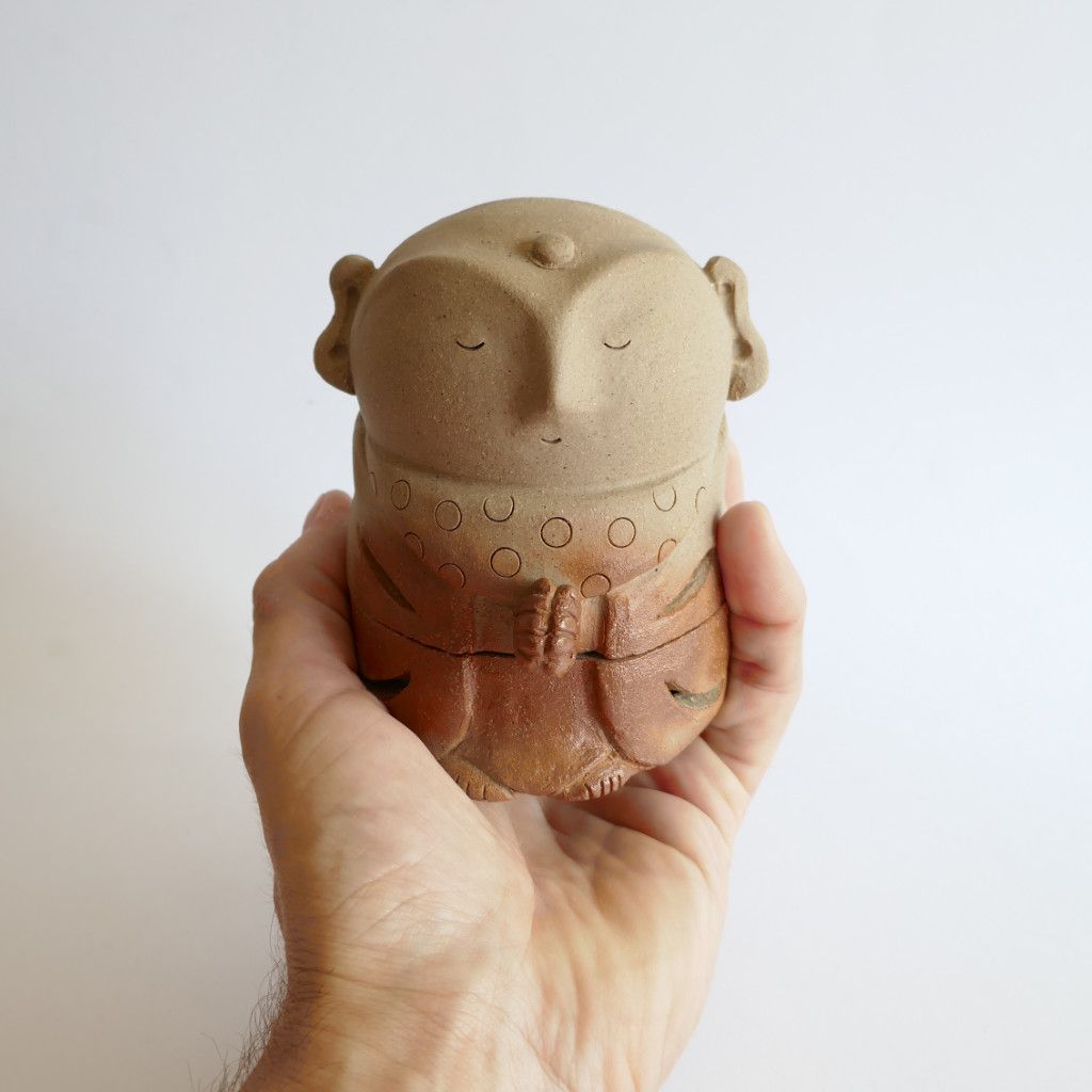 Jizō Porte-encens Bizen-yaki - Chikara SHIBAOKA