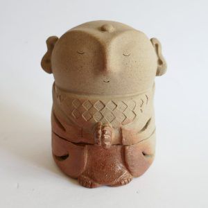 Jizō Porte-encens Bizen-yaki - Chikara SHIBAOKA