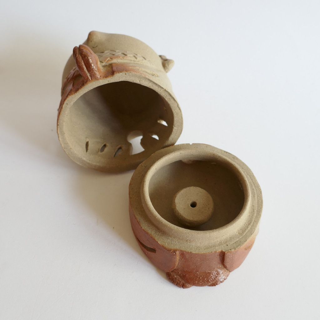 Jizō Porte-encens Bizen-yaki - Chikara SHIBAOKA