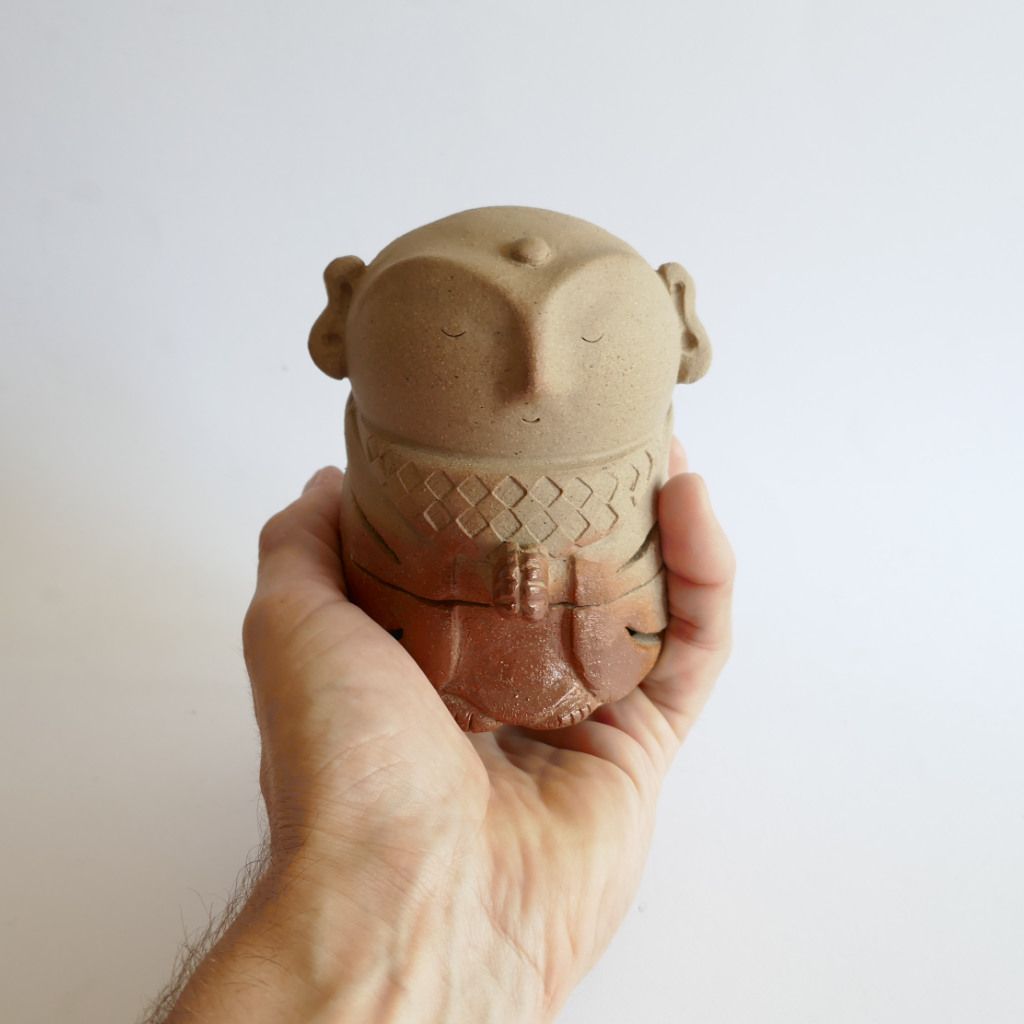 Jizō Porte-encens Bizen-yaki - Chikara SHIBAOKA