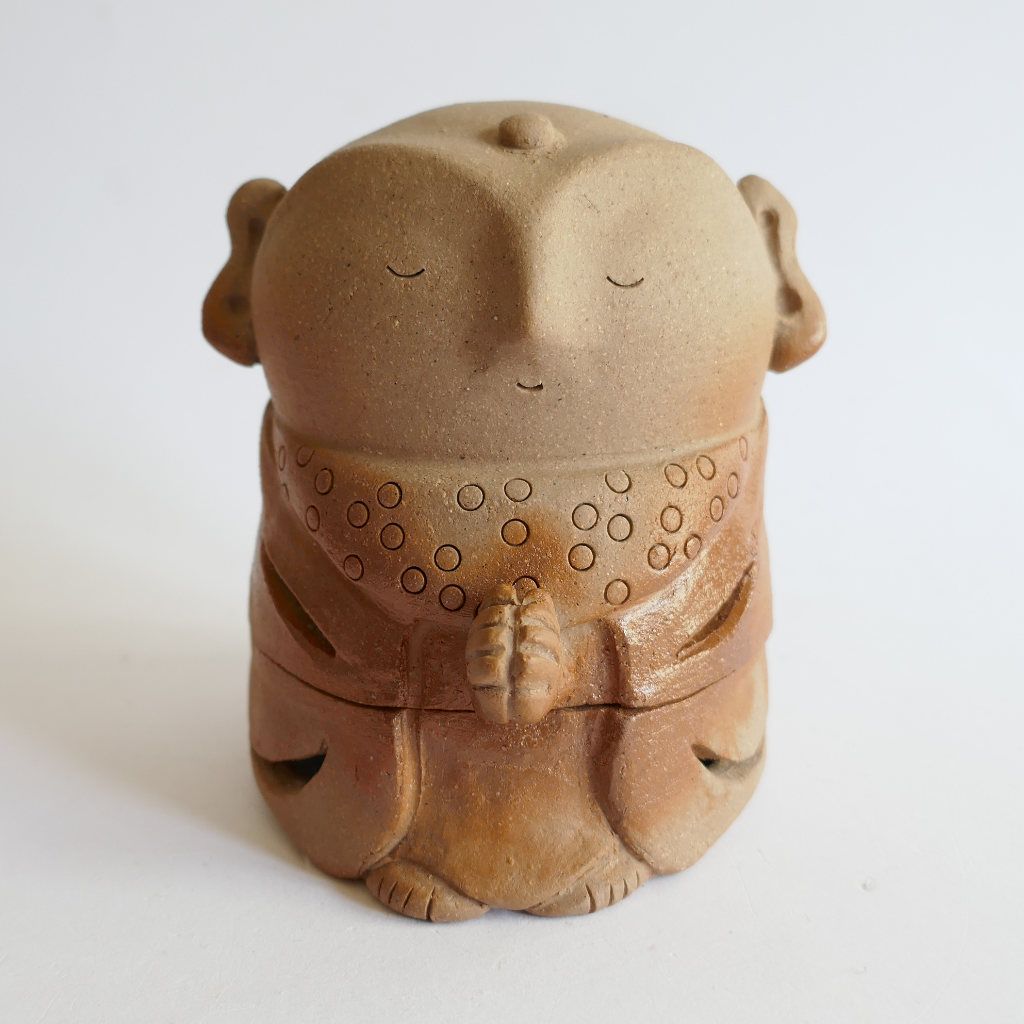 Jizō Porte-encens Bizen-yaki - Chikara SHIBAOKA