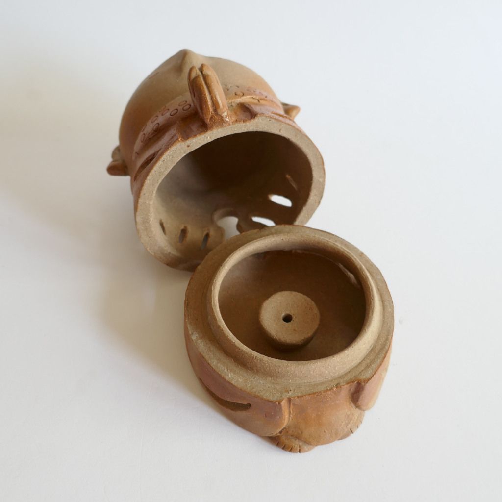 Jizō Porte-encens Bizen-yaki - Chikara SHIBAOKA