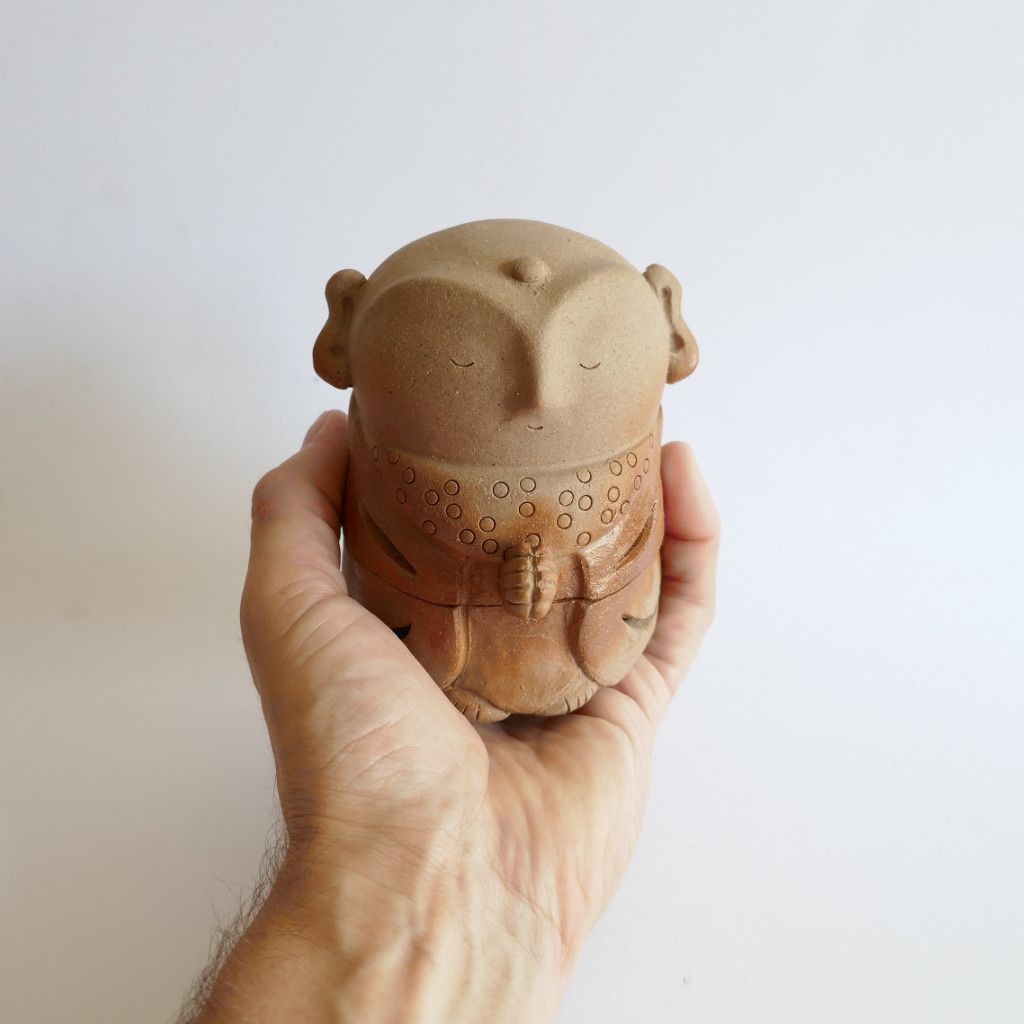 Jizō Porte-encens Bizen-yaki - Chikara SHIBAOKA