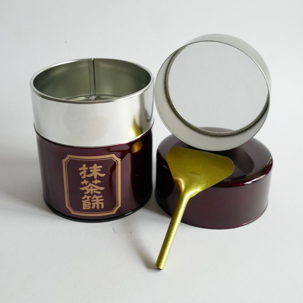 Boîte à Matcha avec passoire et spatule