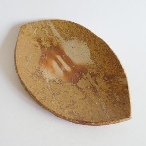 Petite assiette feuille Bizen-yaki - Sō ISEZAKI