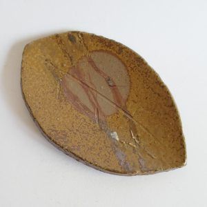 Petite assiette feuille Bizen-yaki - Sō ISEZAKI