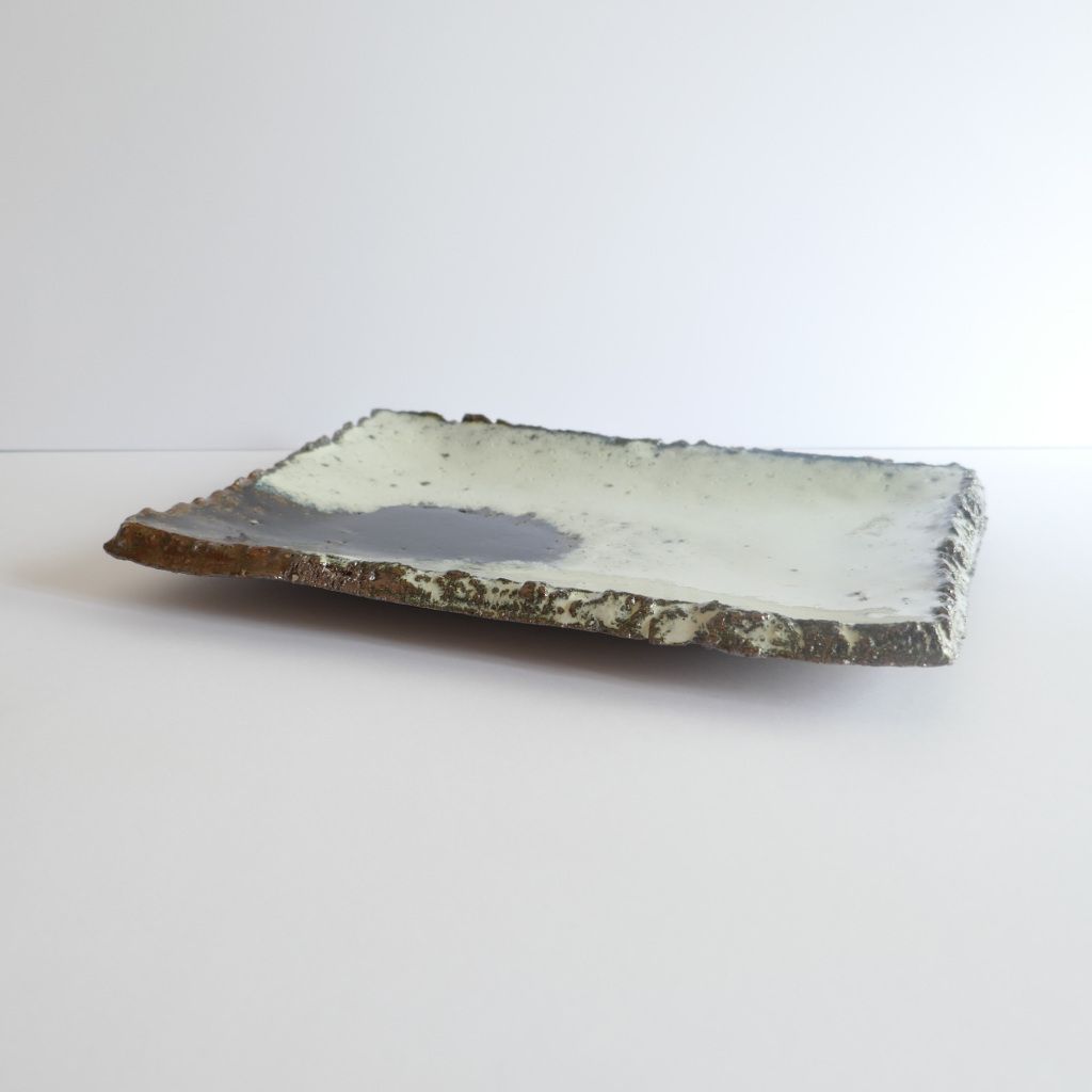 Grande assiette rectangle Chōsen Karatsu-yaki - Kyōhei NAKAGAWA