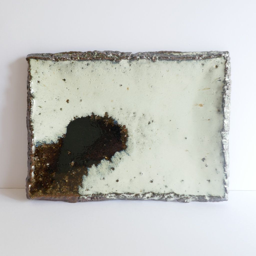 Grande assiette rectangle Chōsen Karatsu-yaki - Kyōhei NAKAGAWA