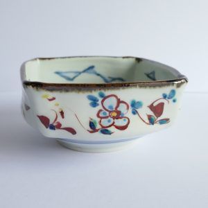 Bol carré en porcelaine Gosu-Akae - Shūji FUJIMURA