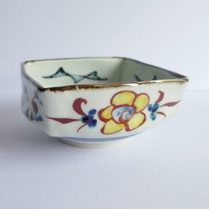 Bol carré en porcelaine Gosu-Akae - Shūji FUJIMURA