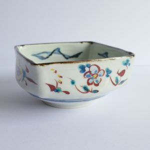 Bol carré en porcelaine Gosu-Akae - Shūji FUJIMURA