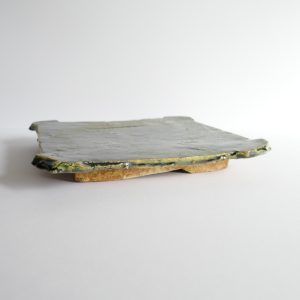 Assiette moyenne Yamato-oribe-yaki Takuya KANAMOTO