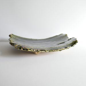 Grand plat Yamato Oribe-yaki - Takuya KANAMOTO