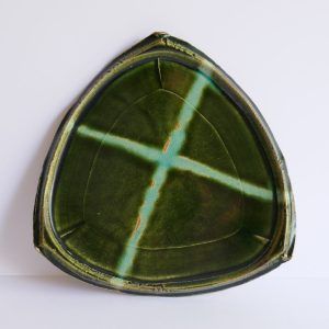 Assiette moyenne Oribe-yaki - Teppei TERADA