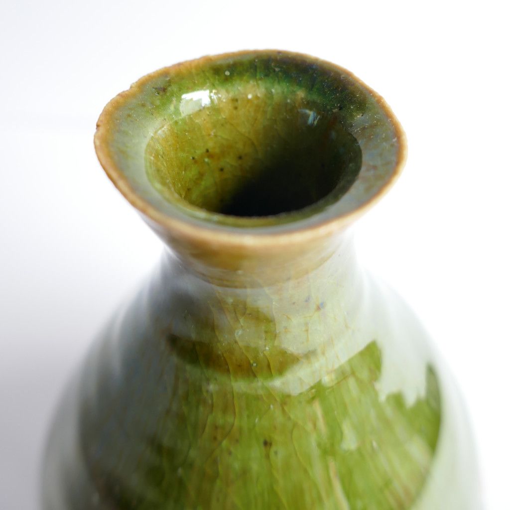 Bouteille à Sake Oribe-yaki - Anatol STELZHAMMER