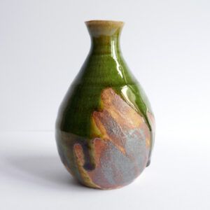 Bouteille à Sake Oribe-yaki - Anatol STELZHAMMER
