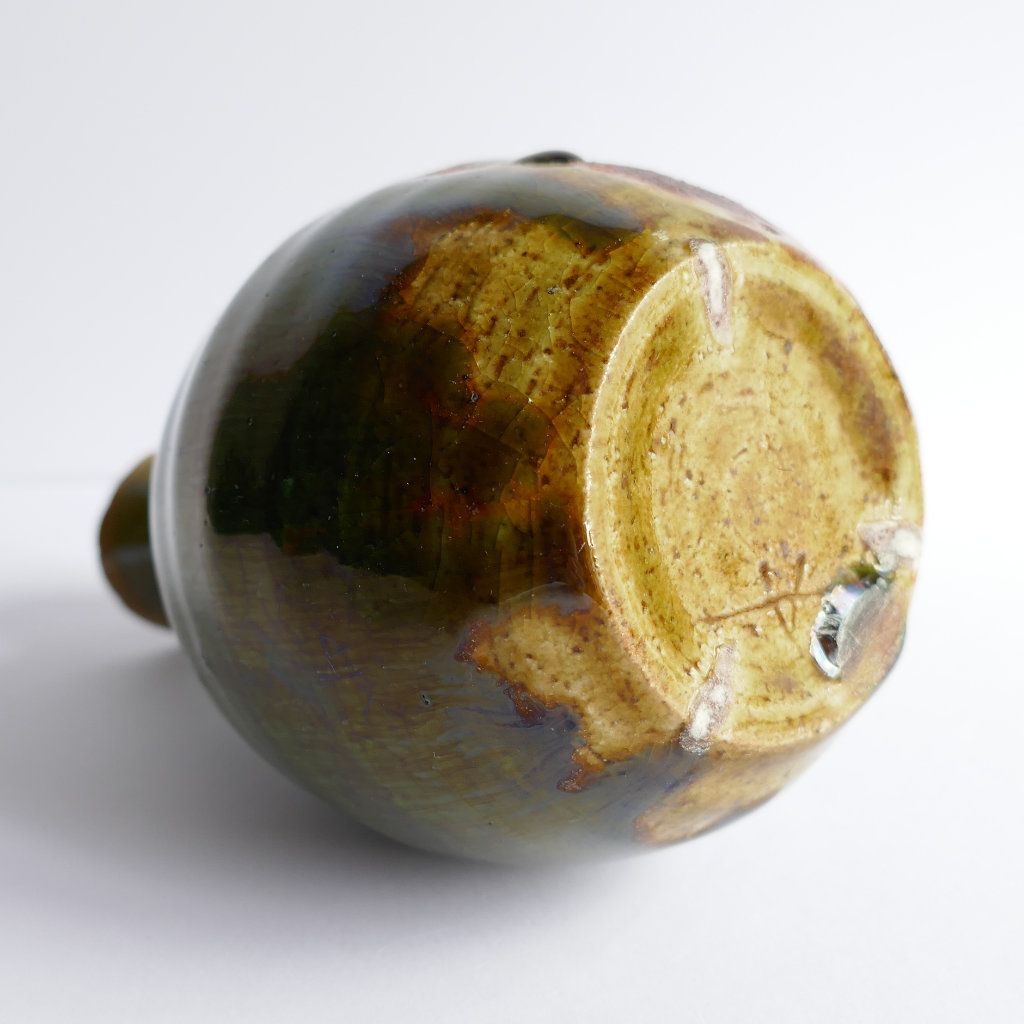 Bouteille à Sake Oribe-yaki - Anatol STELZHAMMER
