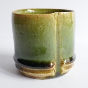 Tasse à thé et café "Bambou" Oribe-yaki - Anatol STELZHAMMER