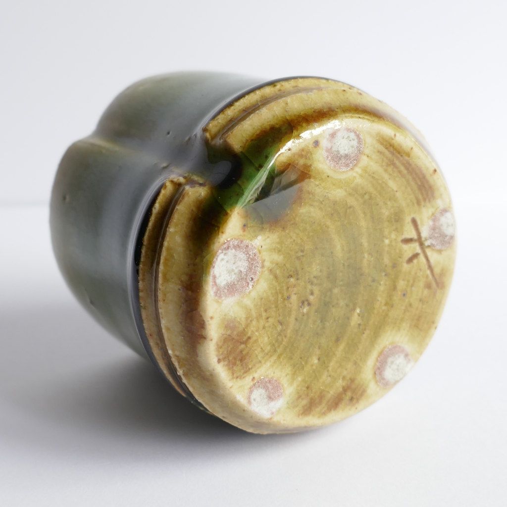 Tasse à thé et café "Bambou" Oribe-yaki - Anatol STELZHAMMER