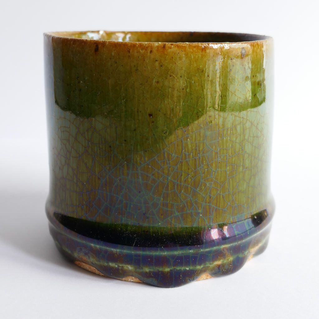 Tasse à thé et café "Bambou" Oribe-yaki - Anatol STELZHAMMER