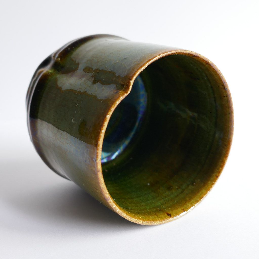 Tasse à thé et café "Bambou" Oribe-yaki - Anatol STELZHAMMER