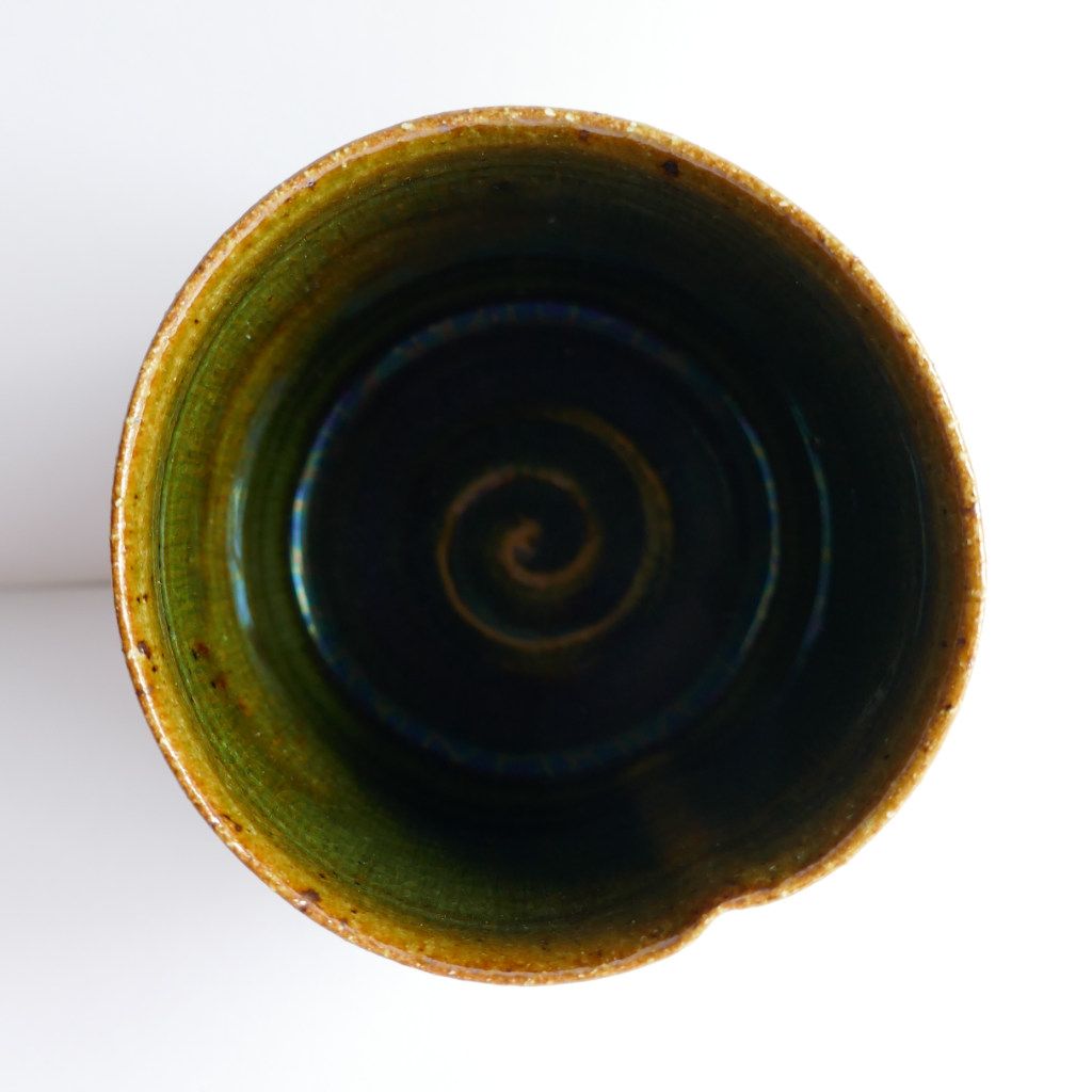Tasse à thé et café "Bambou" Oribe-yaki - Anatol STELZHAMMER