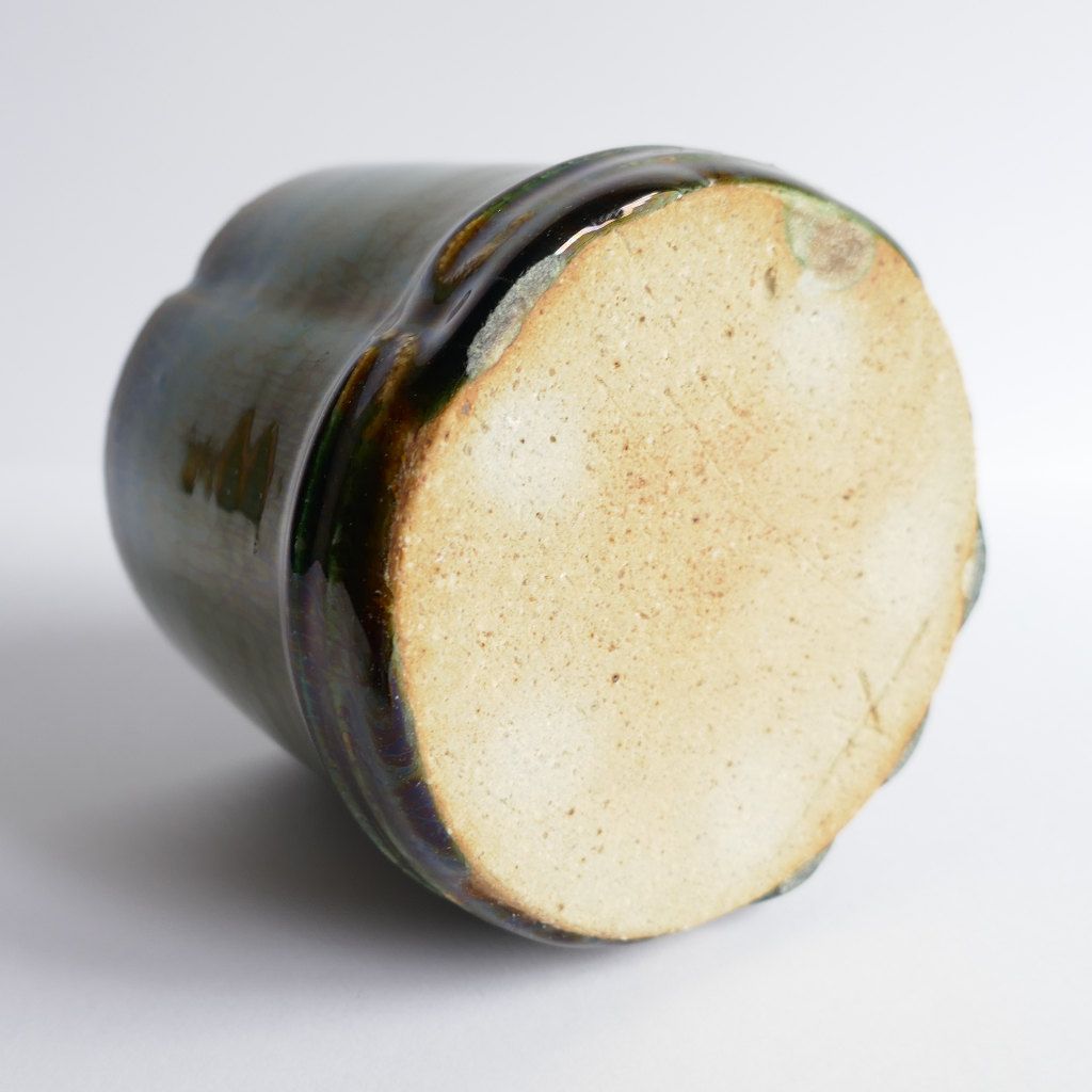 Tasse à thé et café "Bambou" Oribe-yaki - Anatol STELZHAMMER