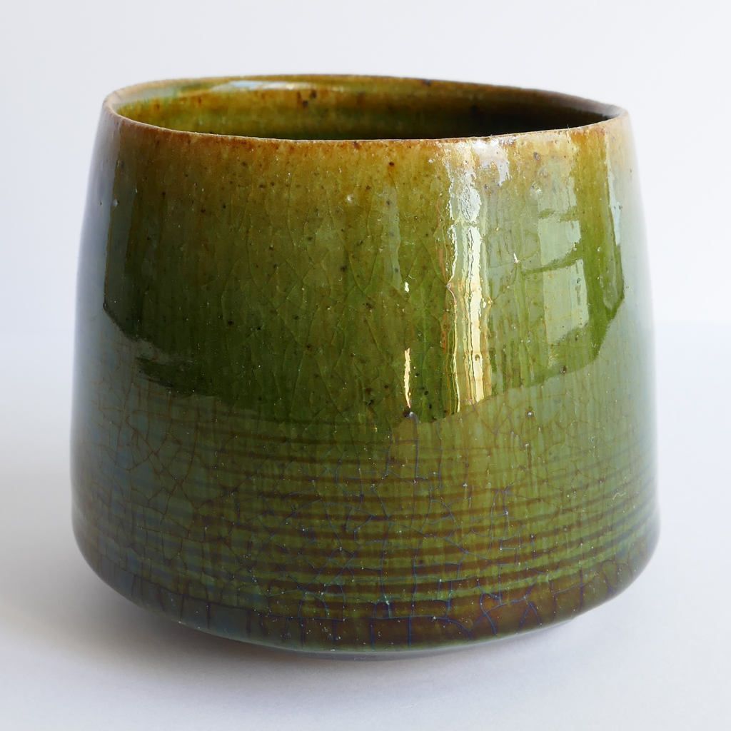 Tasse à thé et café Strié Oribe-yaki - Anatol STELZHAMMER