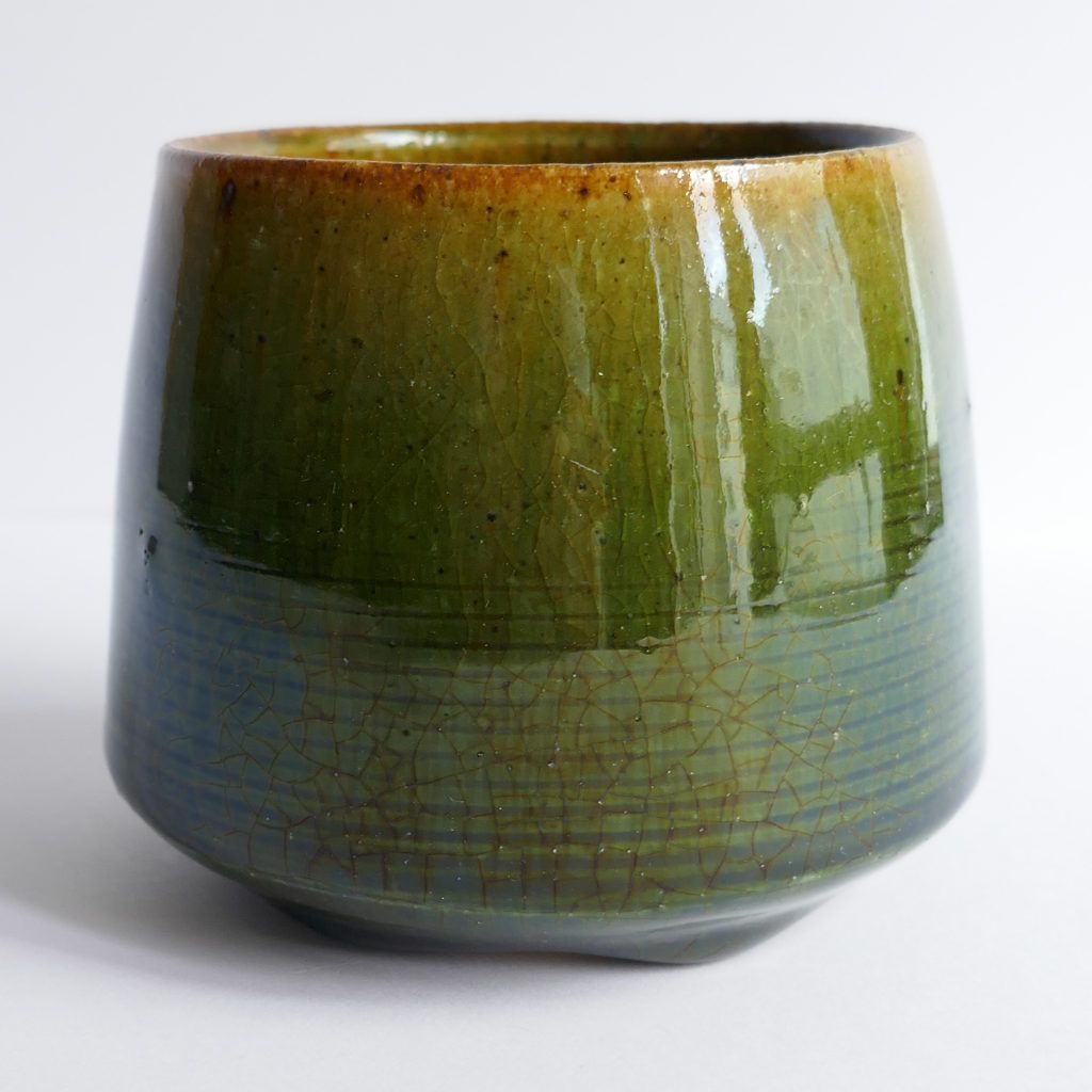 Tasse à thé et café Strié Oribe-yaki - Anatol STELZHAMMER