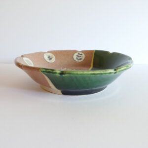Assiette fleur Oribe-yaki - Chiho ITO