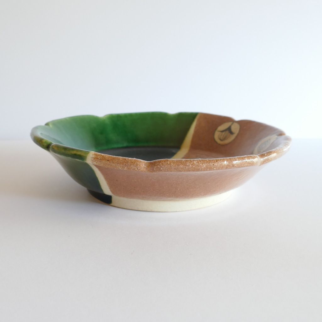 Assiette fleur Oribe-yaki - Chiho ITO