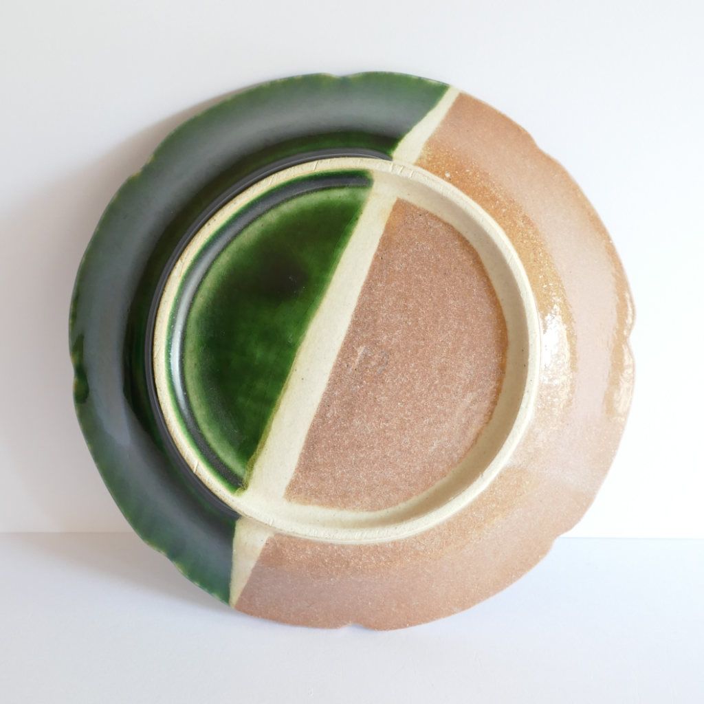Assiette fleur Oribe-yaki - Chiho ITO