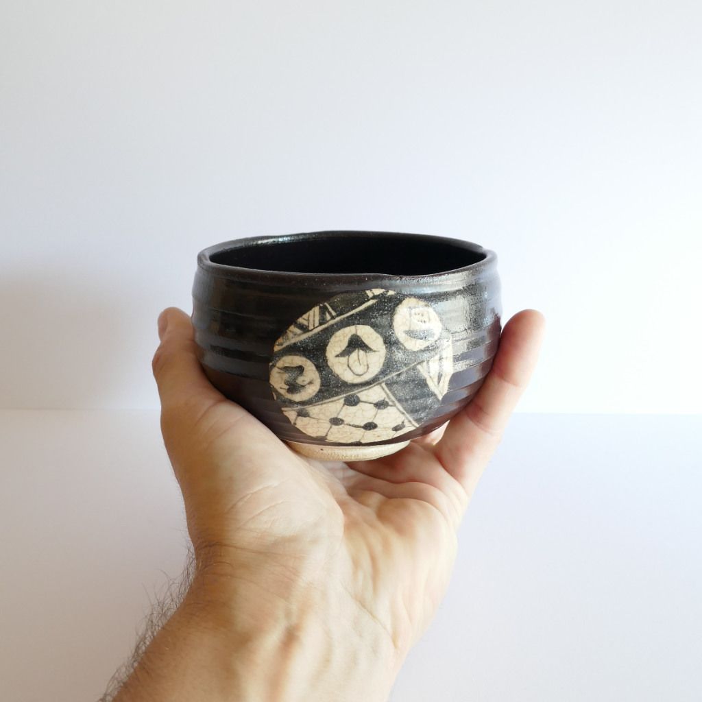 Bol Kuro Oribe-yaki - Chiho ITO