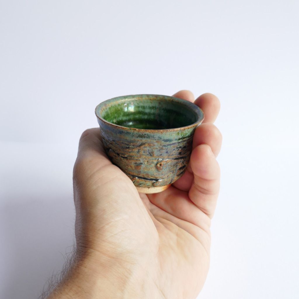 Tasse à Sake Oribe-yaki - Hiroki ONISHI